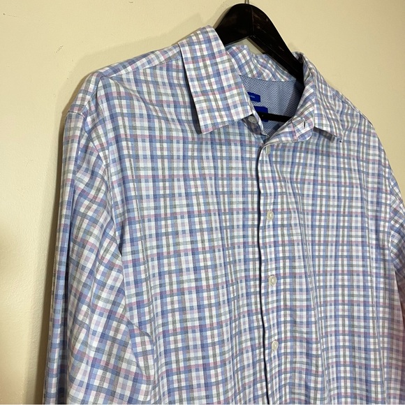 Egara Men’s Plaid Non-Iron Button Up Cotton Shirt - Picture 2 of 11